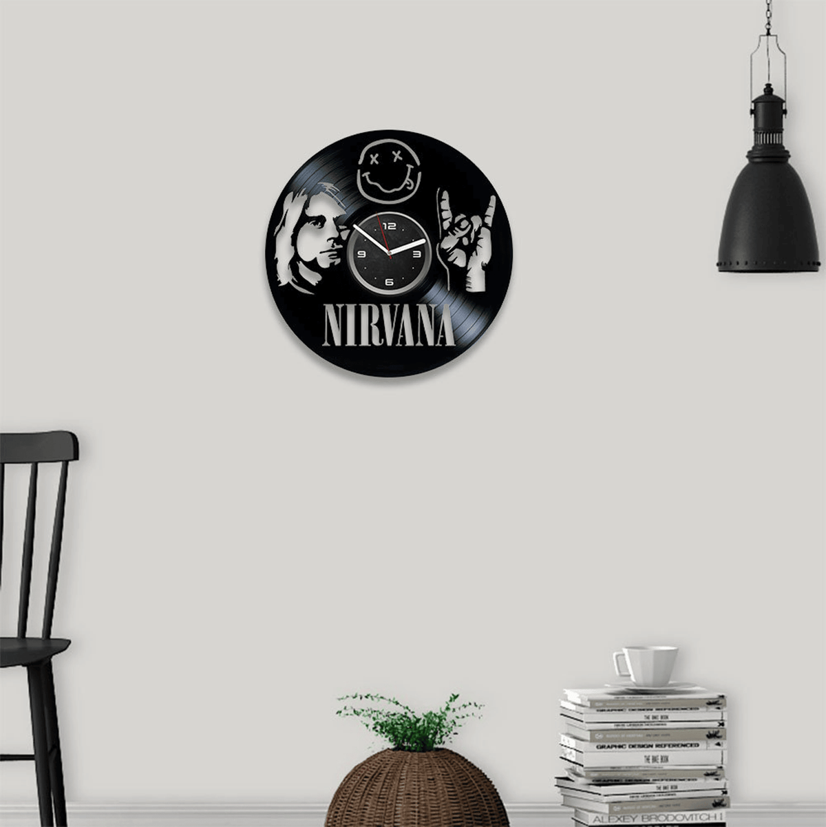 Rock Music Band Vinyl Record Lp Wall Clock Home Decor For Rock Music Lover Vintage Art Work Birthday Gift For Men