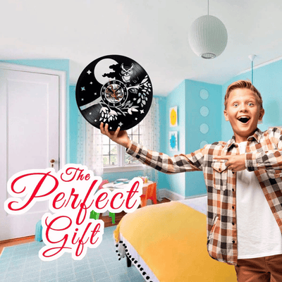 Owl Birds Vinyl Record Wall Clock Gifts For Him Her Kids Decor For Home Bedroom Bathroom Kitchen Art Surprise Ideas Friends