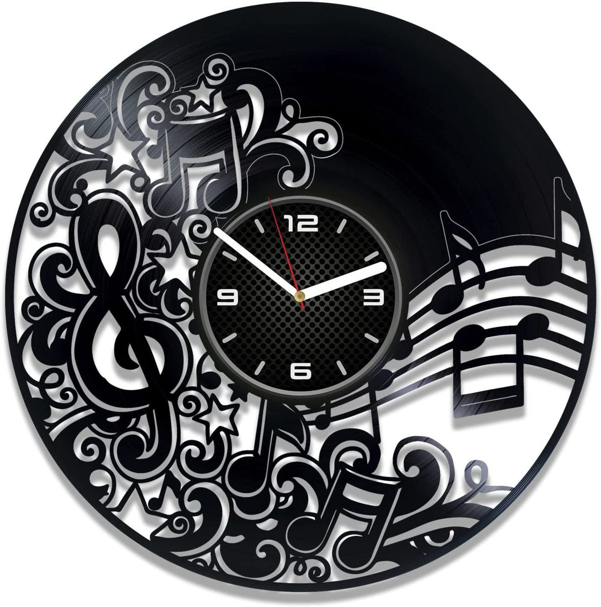 Melody Vinyl Record Lp Clock Music Wall Art Music Notes Gift Unusual Decor For Home Mothers Day Gifts Gift For Teacher