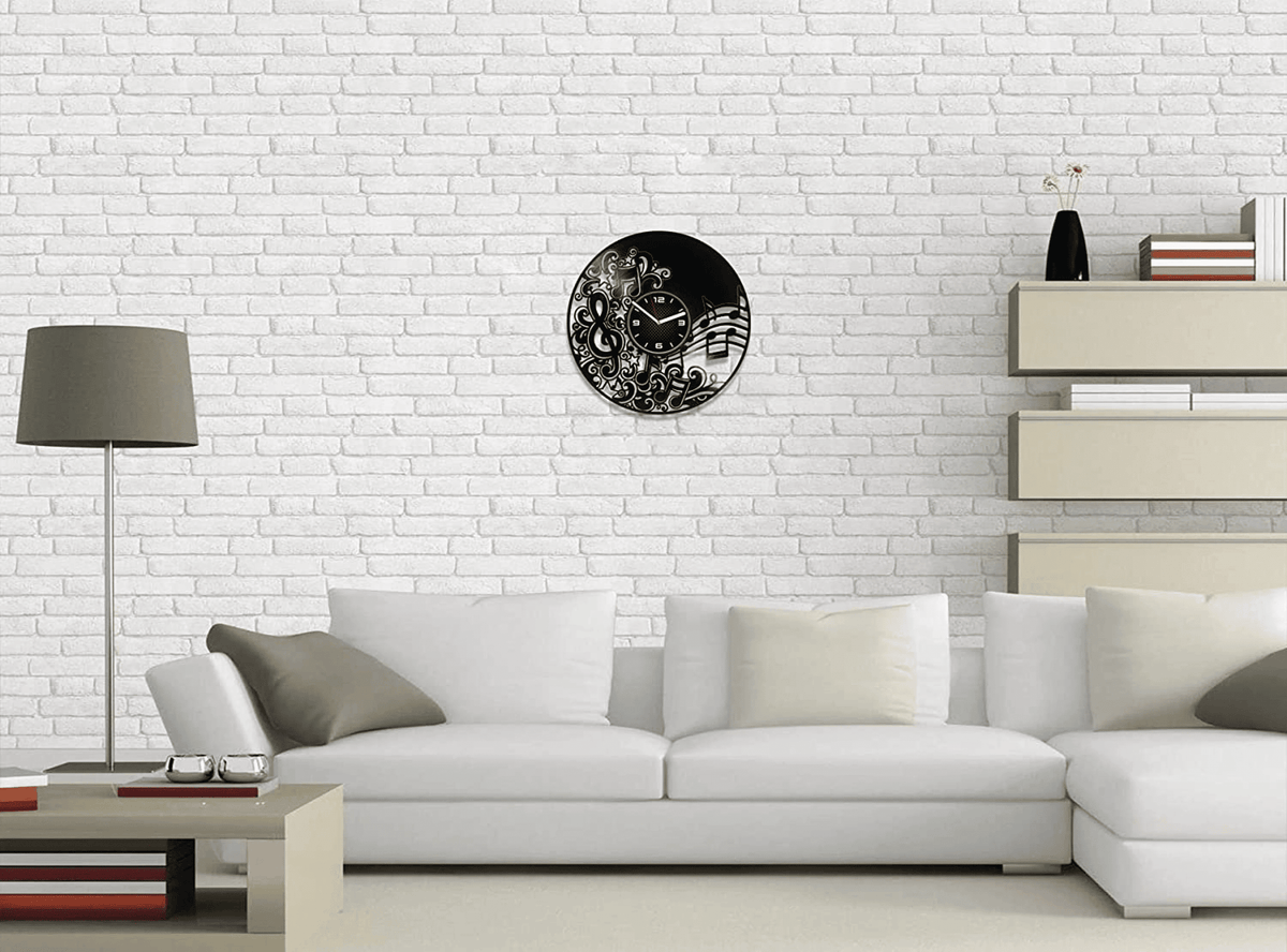 Melody Vinyl Record Lp Clock Music Wall Art Music Notes Gift Unusual Decor For Home Mothers Day Gifts Gift For Teacher