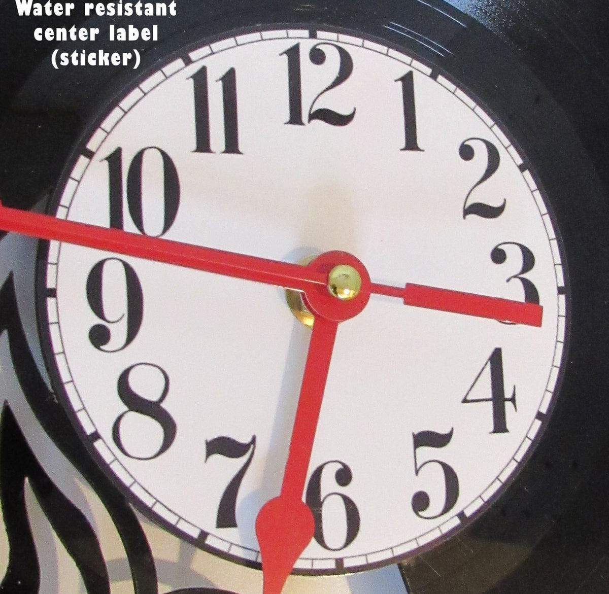 Gone Fishing Vinyl Record Clock