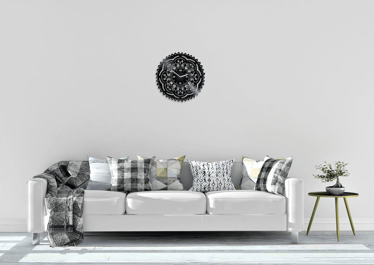 Mandala Vinyl Record Wall Clock Unique Wall Decor For Living Room Birthday Gift For Women Modern Art