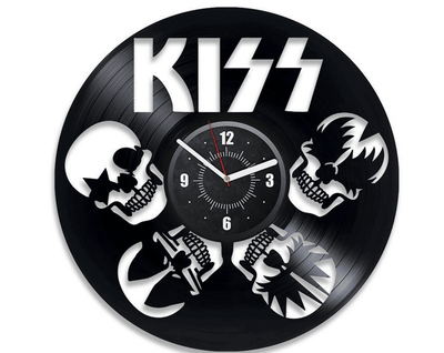Rock Band Vinyl Record Music Wall Clock Rock Music Wall Art Retro Decor For Home Rock Band Art Holiday Gift For Friend Lets Rock