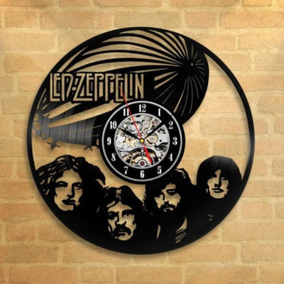 English Rock Music Band, Vinyl Record Decor, Original Wall Clock, Heavy Metal, Hard Rock, Music Art, Wedding Gift, Whole Lotta Love, Kashmir