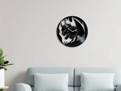 Devil Vinyl Record Wall Clock Modern Wall Decor Unusual Decor For Apartment Birthday Gift Ideas Devil Art
