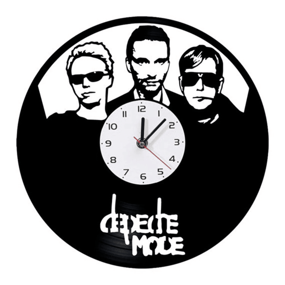 Depeche Mode Vinyl Record Clock With Bright Led Lights Room Decoration Gift For Fan Unique Design Clock Birthday Gift Record Clock