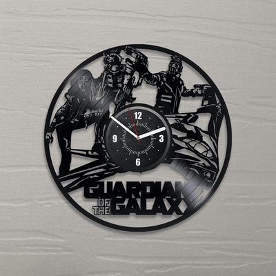 Guardian Of The Galaxy Vinyl Record Silent Wall Clock Famous Comics Universe Unique Decor For Kids Room Famous Comics Superhero Wedding Gift For Groom