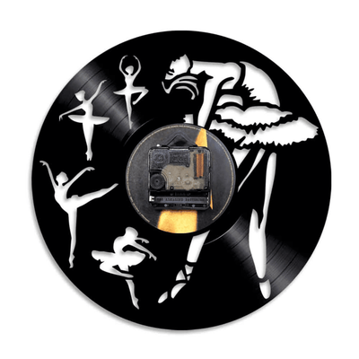 Ballet Dancer Vinyl Record Clock Creative Clock With Bright Led Lights Room Decoration Unique Design Clock Birthday Gift