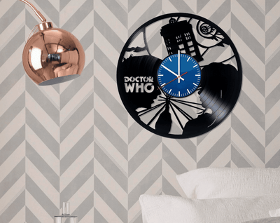 Doctor Who, Made From Real Vinyl Record, Wall Clock , Tv Series Art Work Clock, Birthday Gift Idea For Modern Art Lovers, Home Decoration