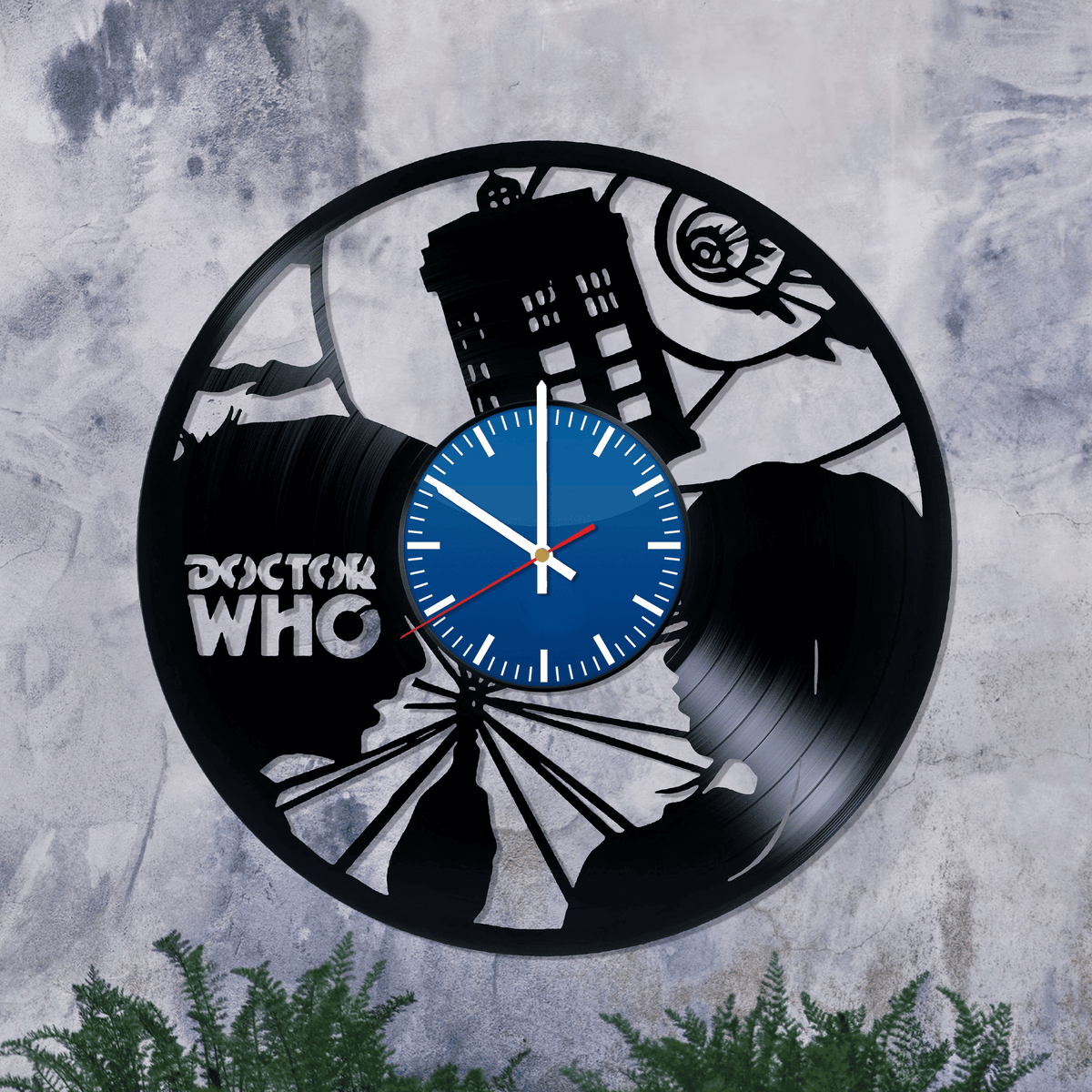 Doctor Who, Made From Real Vinyl Record, Wall Clock , Tv Series Art Work Clock, Birthday Gift Idea For Modern Art Lovers, Home Decoration