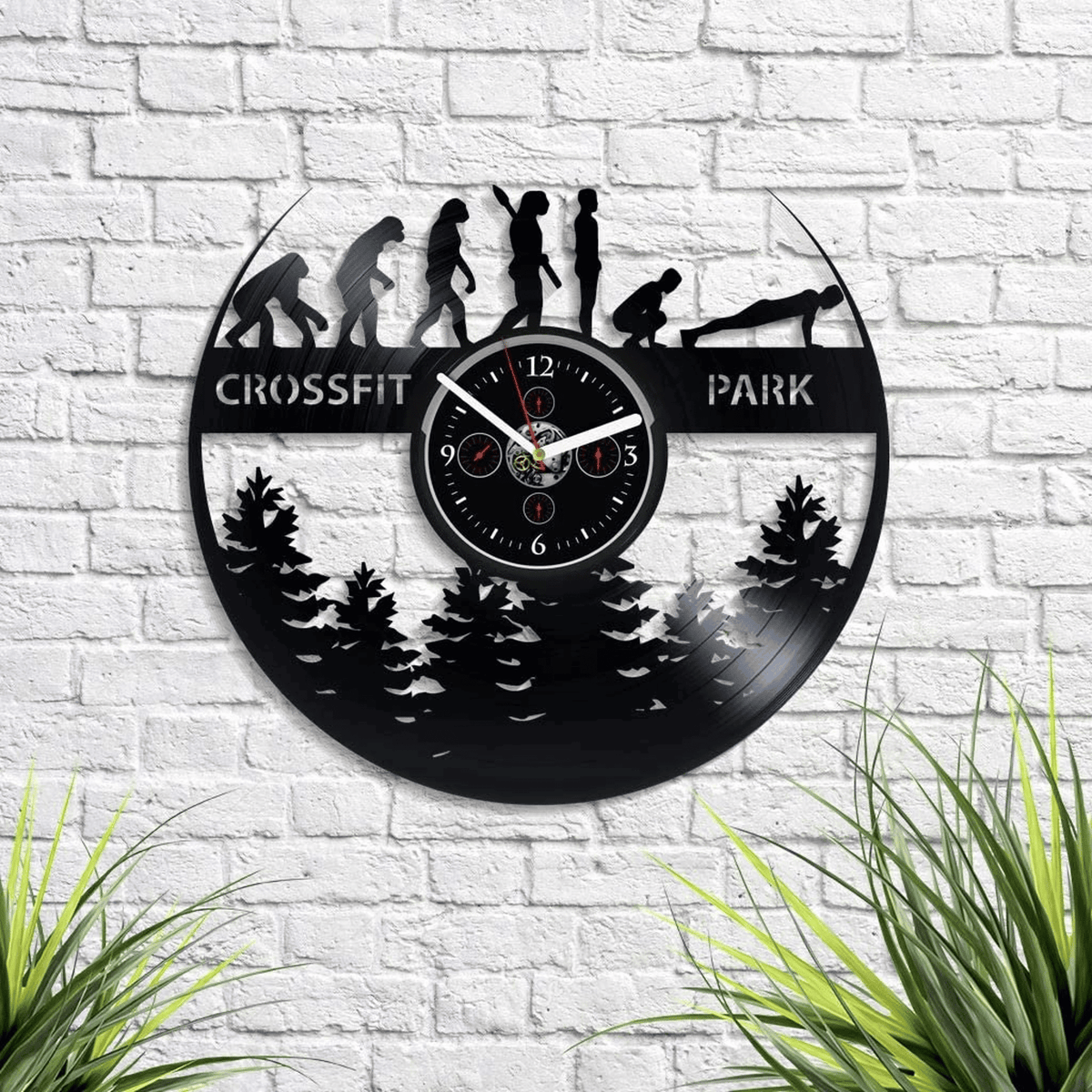 Crossfit Vinyl Record Wall Clock Gym Decor Unique Decor For Bedroom Birthday Gift For Him Personalized Gifts For Men Fitness Room