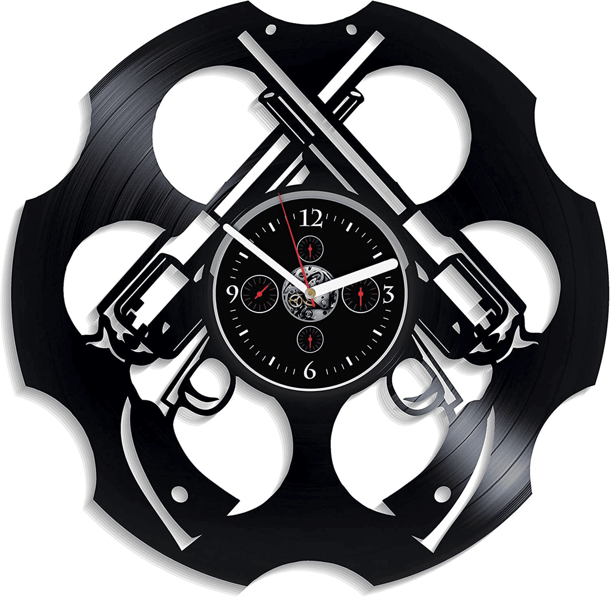 Revolvers Vinyl Record Wall Clock Unique Decor For Apartment Birthday Gift For Father Modern Wall Art Gift For Husband