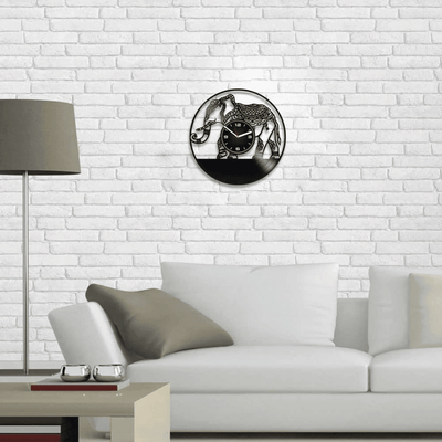 Elephant Vinyl Record Ornaments Clock Animal Wall Art Nursery Decor For Boy Mothers Day Gifts Anniversary Gift For Her