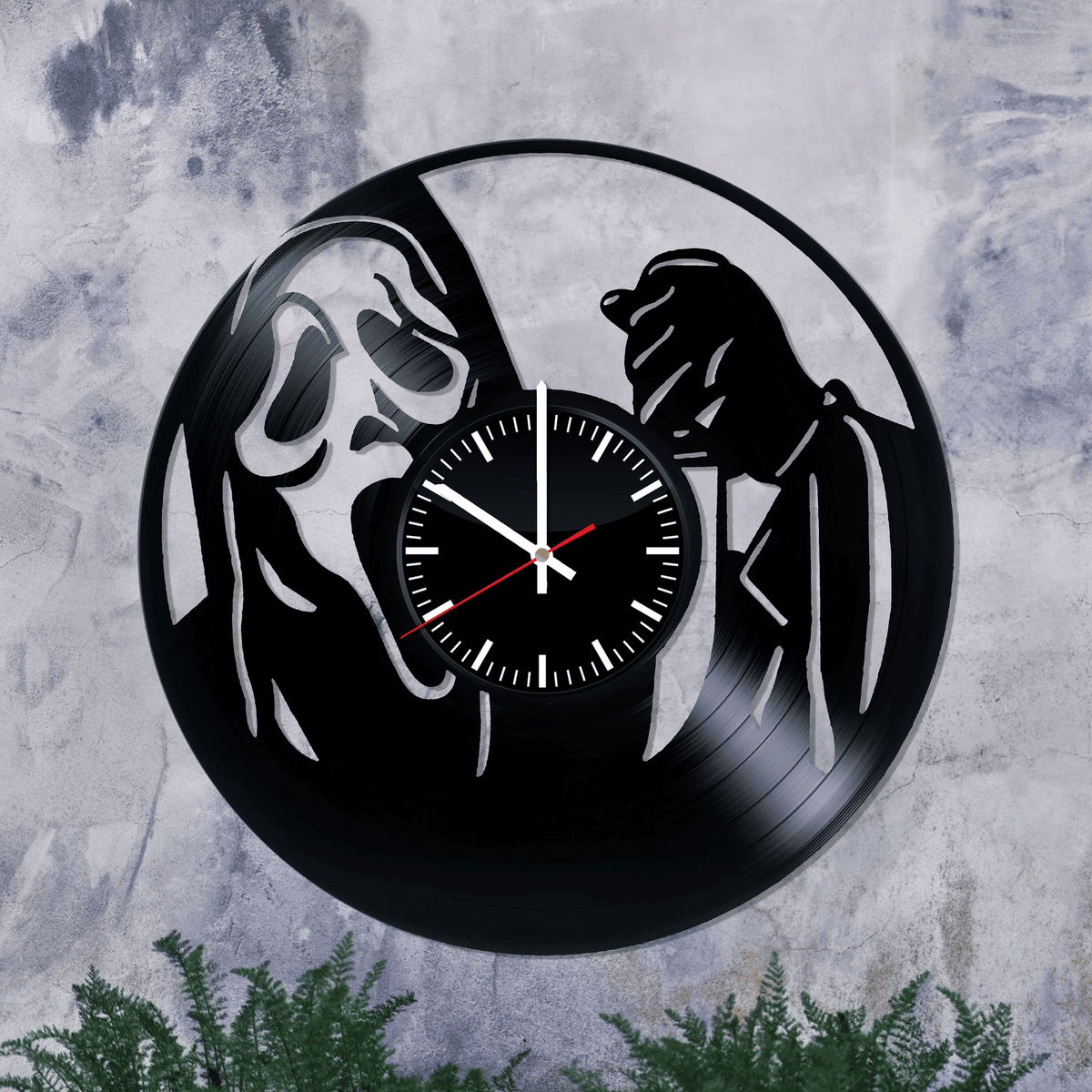 Scream Vinyl Record, Wall Clock , Movie Art Fans, Birthday Gift Idea For Horror Lovers, Gift For Girl Or Boyfriend, Halloween Wall D���������cor