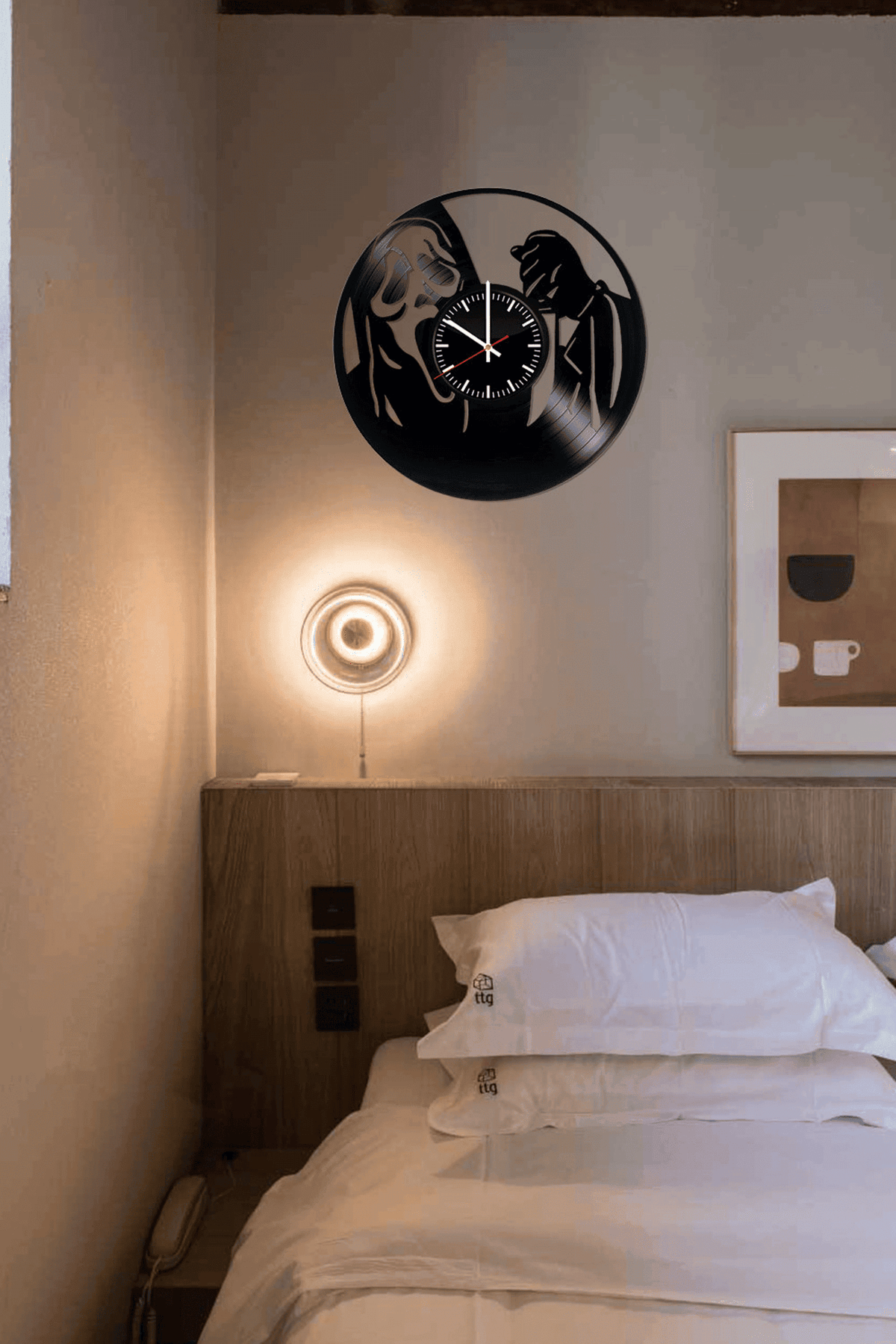 Scream Vinyl Record, Wall Clock , Movie Art Fans, Birthday Gift Idea For Horror Lovers, Gift For Girl Or Boyfriend, Halloween Wall D���������cor