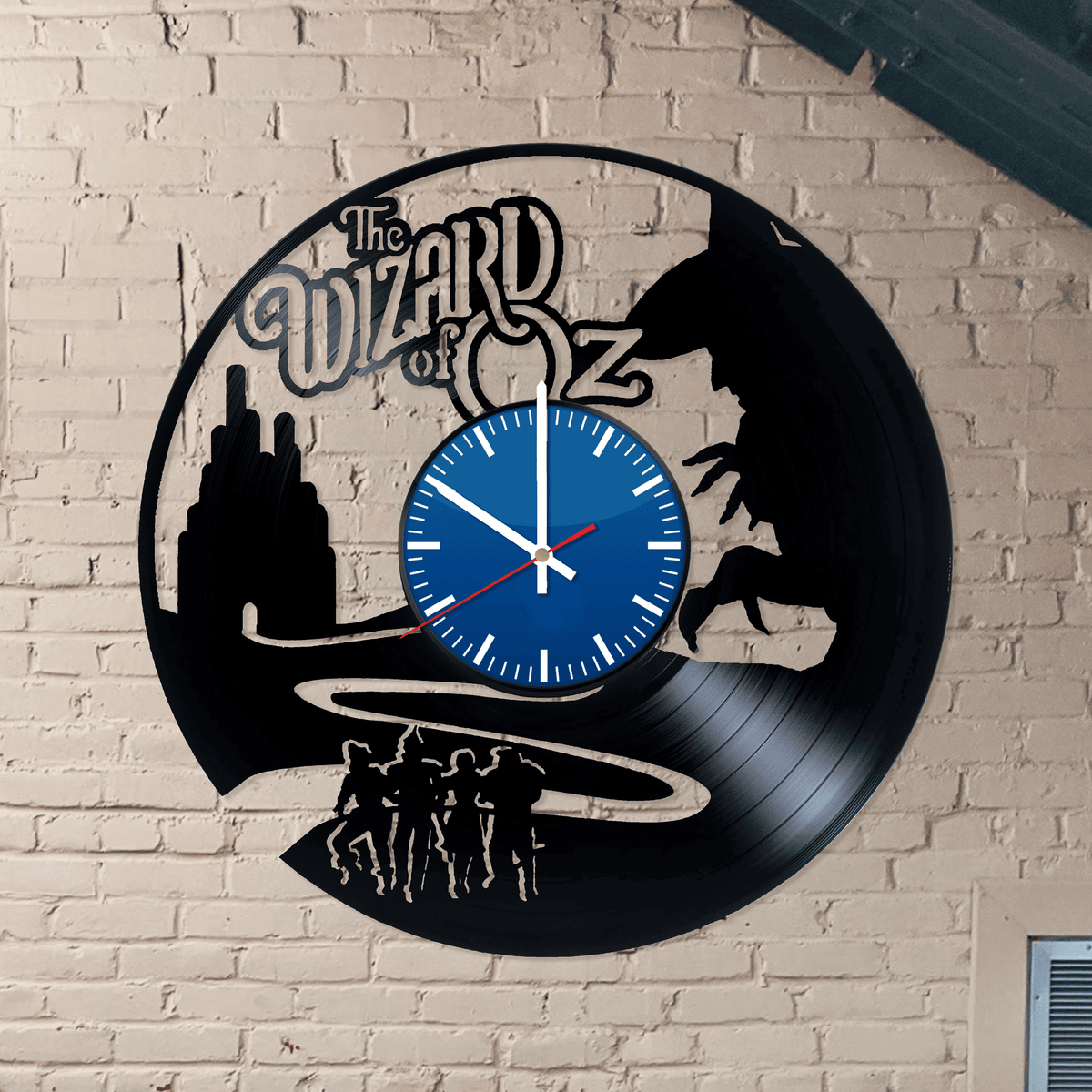 The Wizard Of Oz Vinyl Record Wall Clock , Great Baby Wall Decoration, Birthday Gift Idea For Tale Lovers, Halloween And Birthday Gift