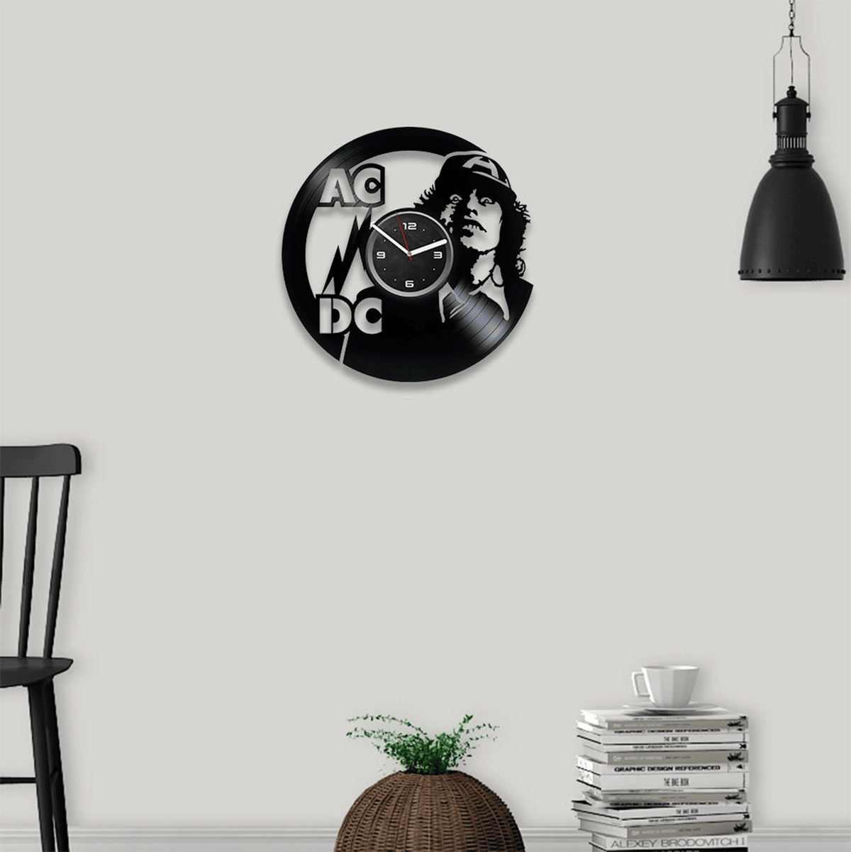 Rock Bands Vinyl Record Large Wall Clock Rock Star Art Teenager Room Decor Rock Bands Art Music Teacher Gift Birthday Gift For Father