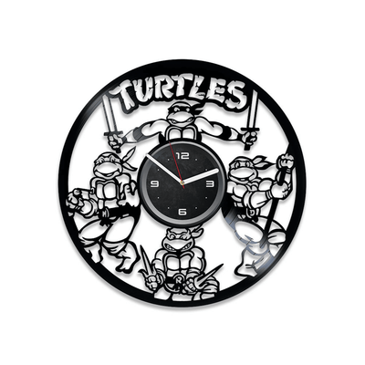 Cartoon Characters Vinyl Record Silent Wall Clock Cartoon Decor For Playroom Kids Wall Art Baby Shower Gift Ideas