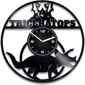 Triceratops Dinosaur Vinyl Record Clock Nursery Wall Art Modern Wall Decor For Kids Birthday Gift Idea For Little Boy