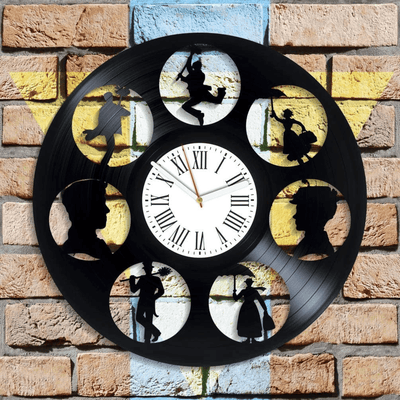 Mary Poppins Vinyl Record Large Wall Clock Mary Poppins Art Unique Artwork For Womens Room Laser Cut Wall Decor First Home Gift Ideas