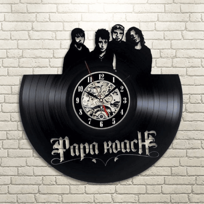 Rock Music Band Vinyl Record Clock, Original Bedroom Art, Laser Cut Wall Decor, Musicial Halloween Gift For Her
