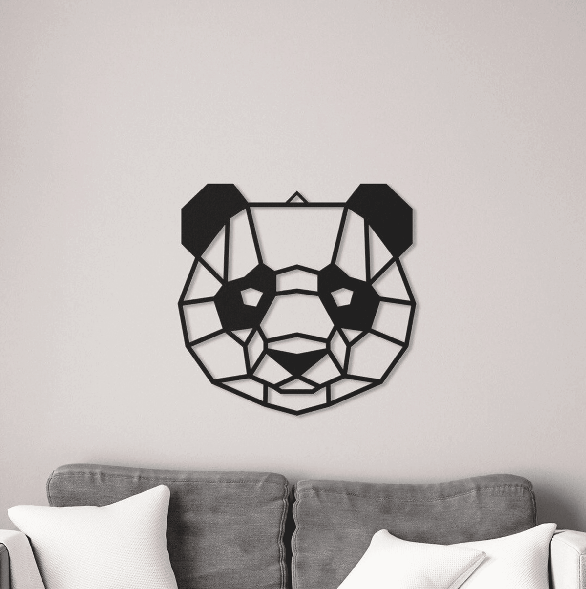Panda Wall Art, Pandas Portrait, Decor for Kids Room, Gift for Kid, Kids Room Decor, Wooden Decoration, Minimalist Animal Artwork, Gifts