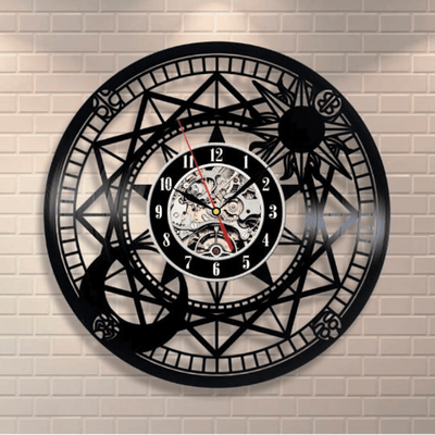 Astrology Vinyl Record Round Wall Clock, Astrology Wall Art, Unique Decor For Office, Astrology Gifts For Women, New Home Gift For Couple
