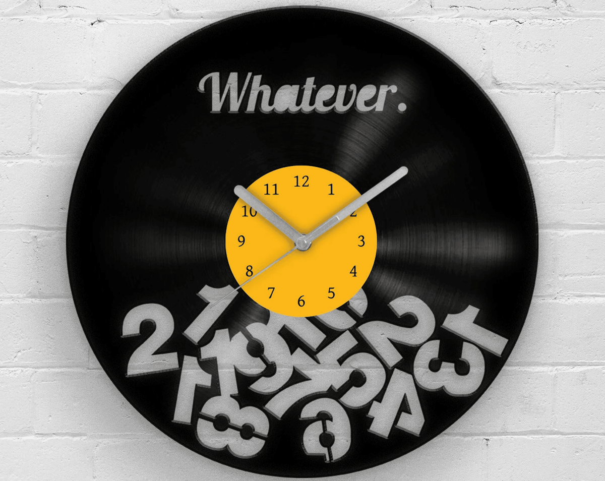Funny Christmas Gifts, Vinyl Wall Clocks, Funky Wall Art, Birthday Gifts, Random Quotes Artwork, Housewarming Artwork, Unique Design Ideas