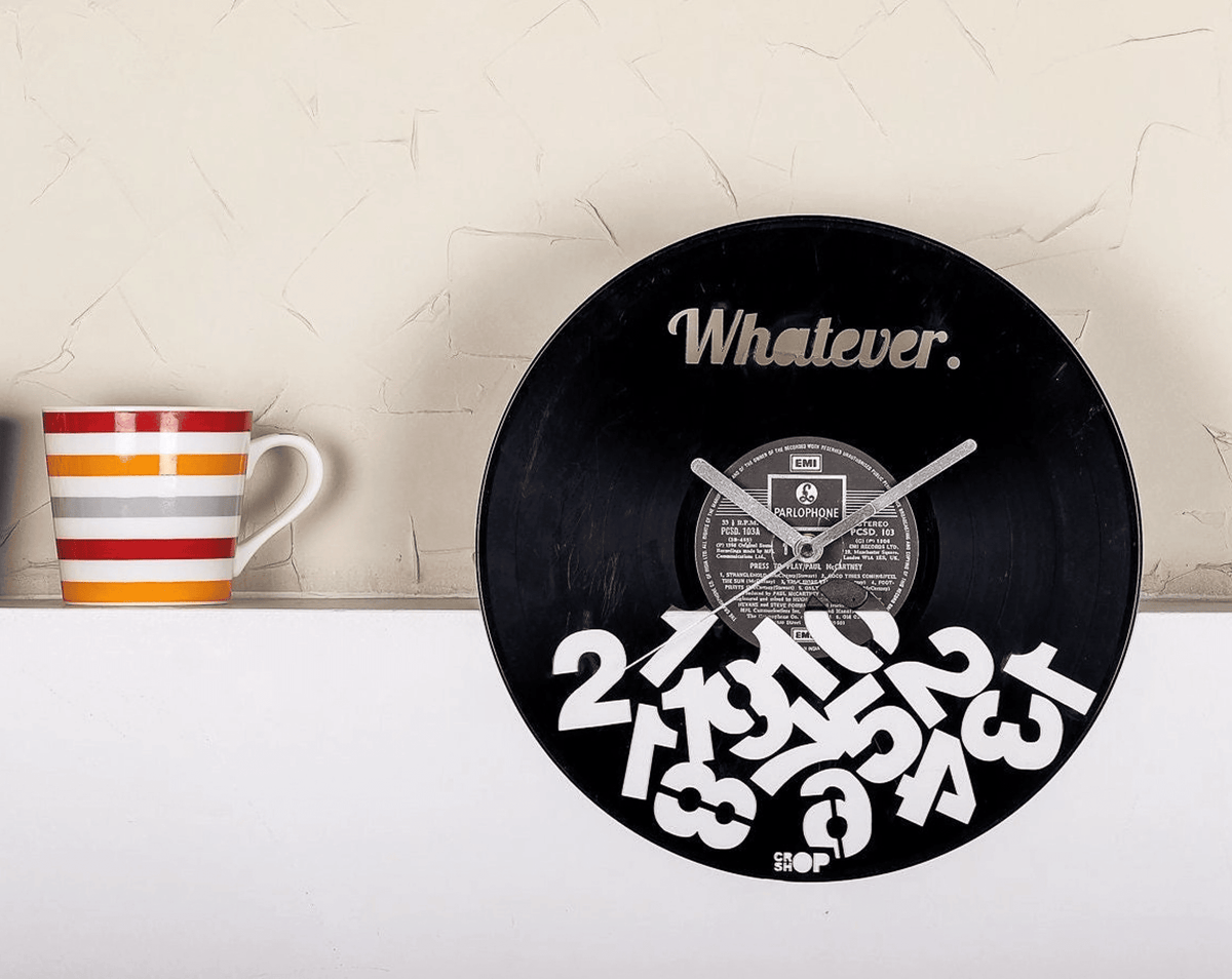 Funny Christmas Gifts, Vinyl Wall Clocks, Funky Wall Art, Birthday Gifts, Random Quotes Artwork, Housewarming Artwork, Unique Design Ideas