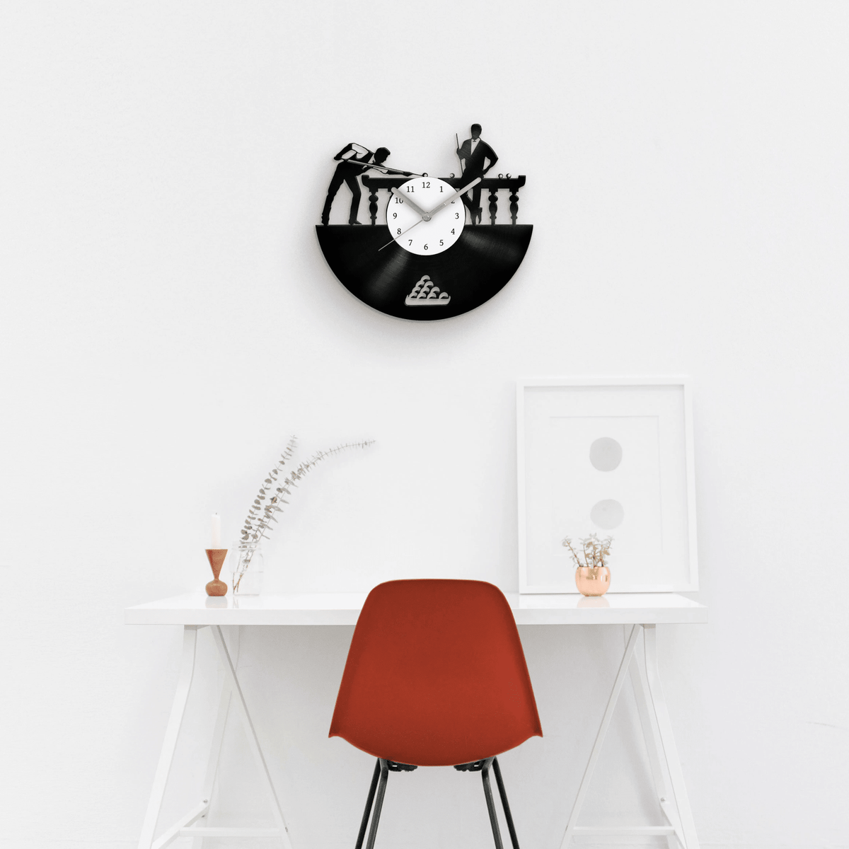 Snooker Player Art, Billiard Gifts for Him, Billiards Wall Art, Unique Birthday Gift, Vinyl Clock, Garage Sign, Man Cave Decor, Men Gifts