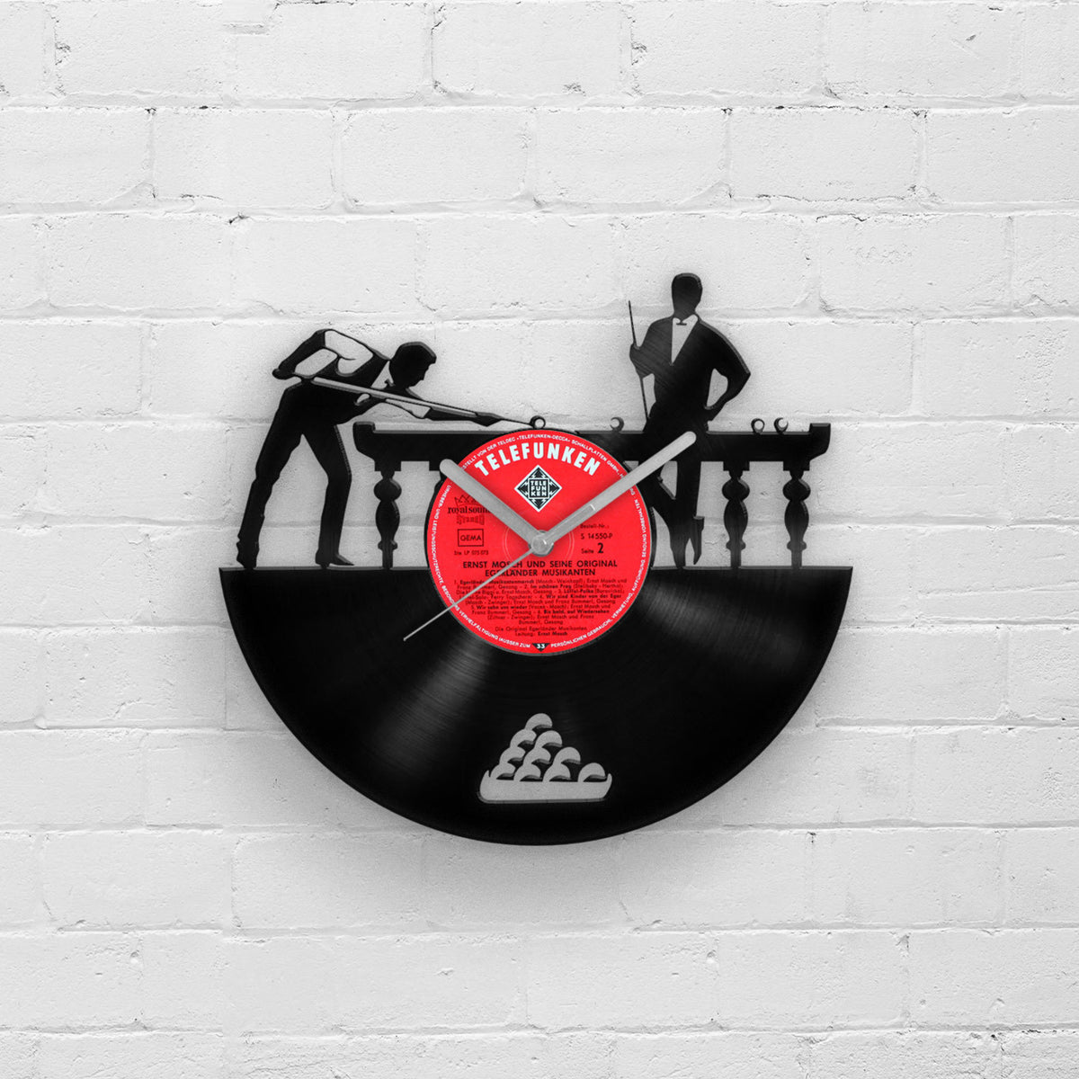 Snooker Player Art, Billiard Gifts for Him, Billiards Wall Art, Unique Birthday Gift, Vinyl Clock, Garage Sign, Man Cave Decor, Men Gifts