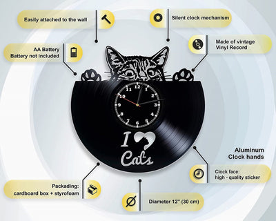 Alannah Myles Vinyl Record Clock, Music Lover Gift, Unique Decor For Apartment, Anniversary Gift For Wife, Black Velvet, Lover of Mine