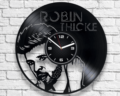 Robin Thicke Vinyl Record Wall Clock Music Lover Gift For Him Unique Decor For Bedroom Birthday Gift Idea, Blurred Lines, Lost Without U