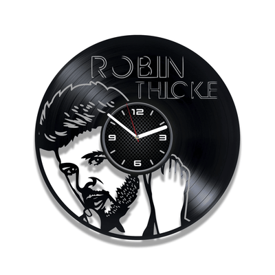 Robin Thicke Vinyl Record Wall Clock Music Lover Gift For Him Unique Decor For Bedroom Birthday Gift Idea, Blurred Lines, Lost Without U