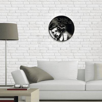 Robin Thicke Vinyl Record Wall Clock Music Lover Gift For Him Unique Decor For Bedroom Birthday Gift Idea, Blurred Lines, Lost Without U