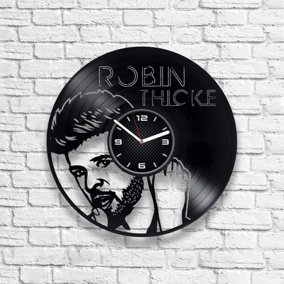 Robin Thicke Vinyl Record Wall Clock Music Lover Gift For Him Unique Decor For Bedroom Birthday Gift Idea, Blurred Lines, Lost Without U