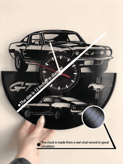Supernatural Vinyl Record Black Wall Clock TV Show Wall Art Unique Womens Bedroom Wall Decor Supernatural Artwork Engagement Gifts For Her