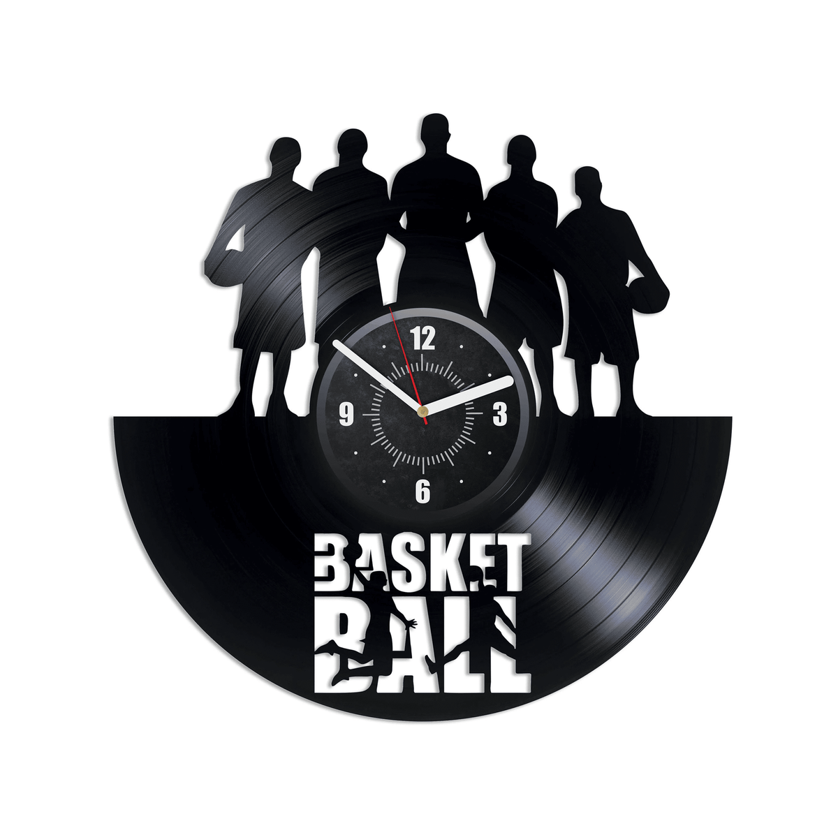 Basketball Vinyl Record Handmade Clock Sports Decor For Boys Room Sport Wall Art Gift For Basketball Player Retirement Gifts For Teachers