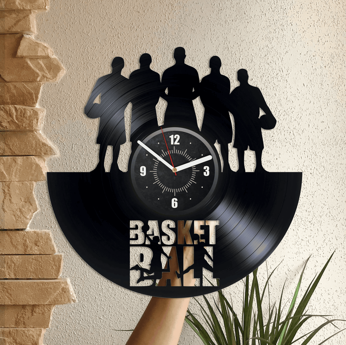 Basketball Vinyl Record Handmade Clock Sports Decor For Boys Room Sport Wall Art Gift For Basketball Player Retirement Gifts For Teachers