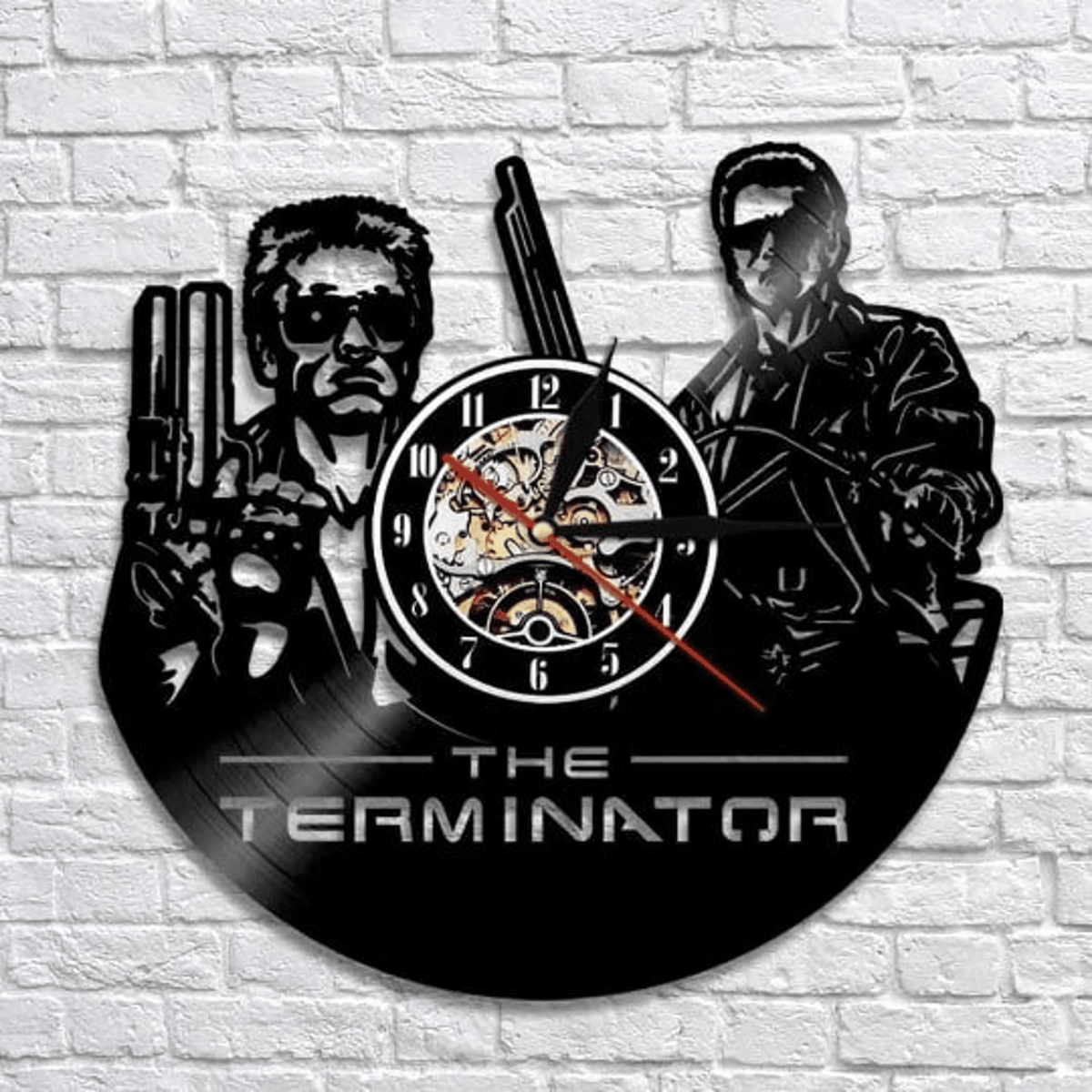 Retro Movie Vinyl Record Wall Clock Creative Teenage Room Decor Movie Wall Art Science Fiction Gift Housewarming Gift For Best Friend