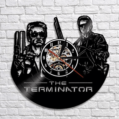 Retro Movie Vinyl Record Wall Clock Creative Teenage Room Decor Movie Wall Art Science Fiction Gift Housewarming Gift For Best Friend