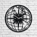 Compass Vinyl Record Round Clock Modern Art For Office Compass Wall Decor Travel Artwork Wedding Gift For Couple Travel Lover Gift