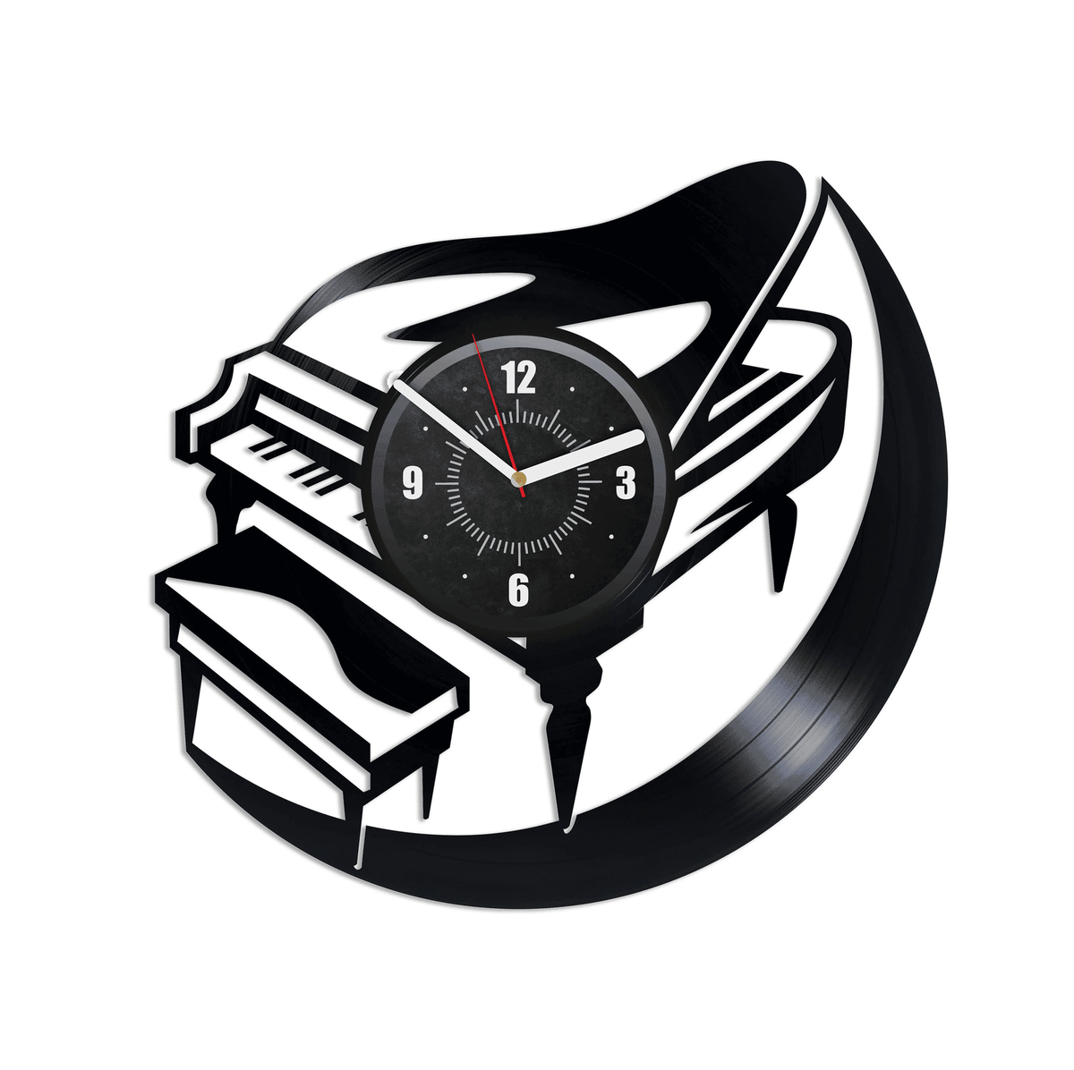 Piano Vinyl Record Handmade Clock Music Instruments Wall Art Music Classroom Decor Piano Wall Art Piano Teacher Gift New Year Gift