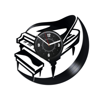 Piano Vinyl Record Handmade Clock Music Instruments Wall Art Music Classroom Decor Piano Wall Art Piano Teacher Gift New Year Gift