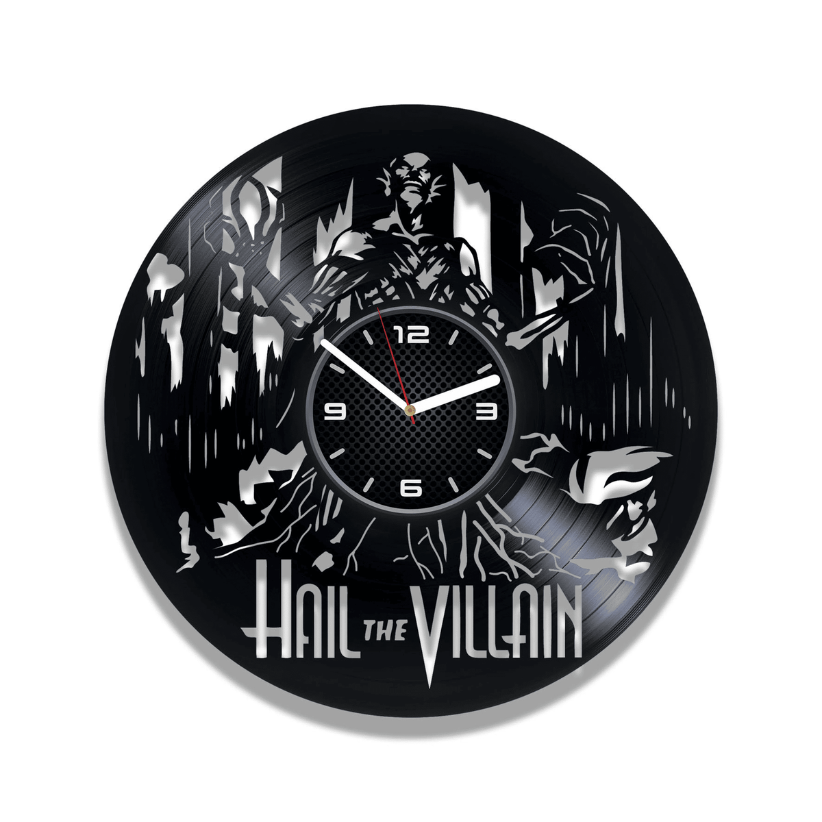 Hail the Villain Vinyl Record Wall Clock, Rock Music Art, Unique Men Room Decor, Housewarming Gift Ideas, Runaway, Take Back the Fear