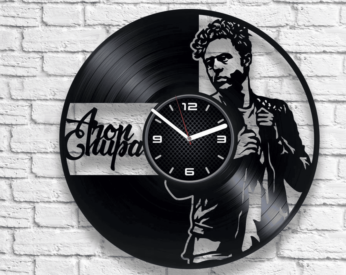 AronChupa Vinyl Record Wall Clock, Music Artwork, Wall Decor For Bedroom Modern, Birthday Gift For Brother, I'm an Albatraoz, Little Swing