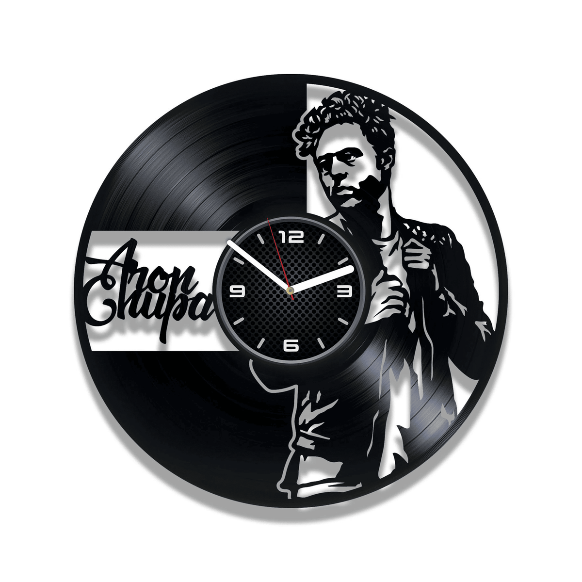 AronChupa Vinyl Record Wall Clock, Music Artwork, Wall Decor For Bedroom Modern, Birthday Gift For Brother, I'm an Albatraoz, Little Swing