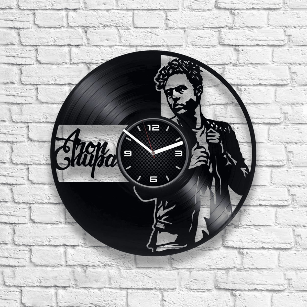 AronChupa Vinyl Record Wall Clock, Music Artwork, Wall Decor For Bedroom Modern, Birthday Gift For Brother, I'm an Albatraoz, Little Swing