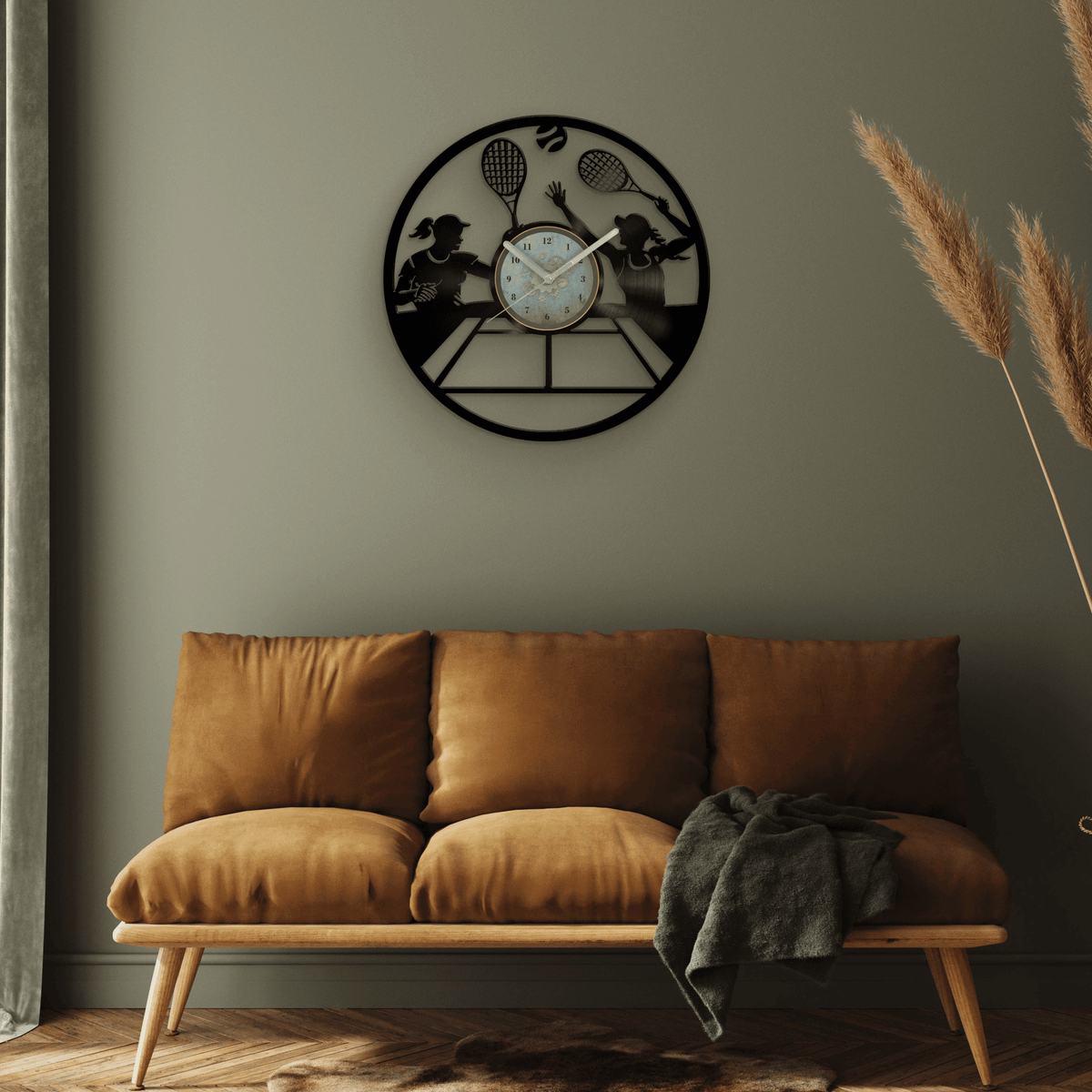 Tennis Vinyl Clock, Original Gifts for Tennis Fans, The Best Home Decorations, Tennis Fan Gifts, 12 Inch Sport Wall Clock, Gift for Boy Box