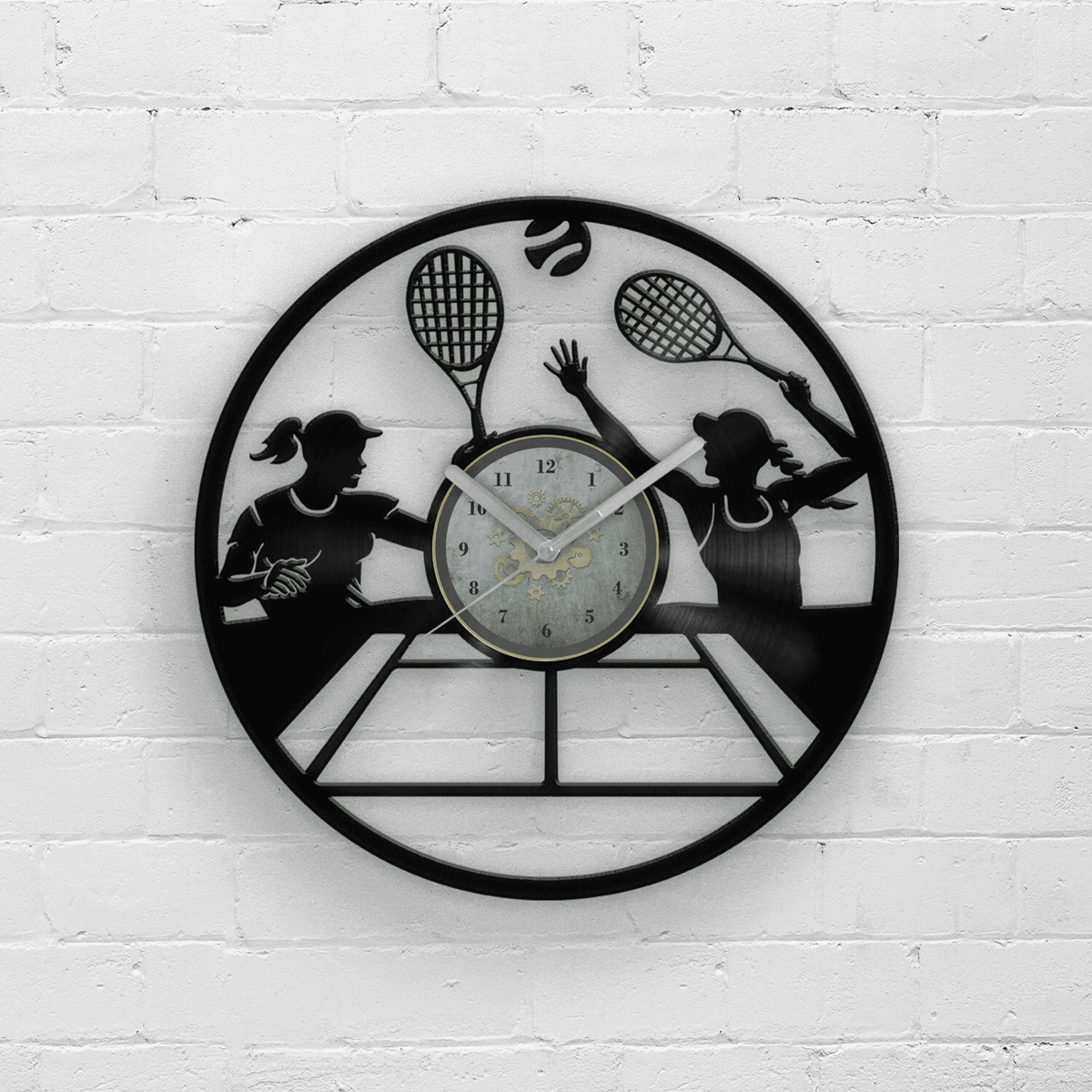 Tennis Vinyl Clock, Original Gifts for Tennis Fans, The Best Home Decorations, Tennis Fan Gifts, 12 Inch Sport Wall Clock, Gift for Boy Box